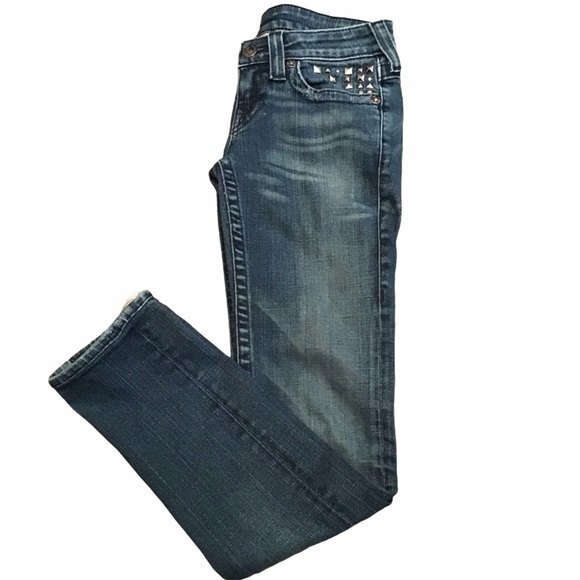 True Religion Studded “Julie” Skinny Jeans Size 25 - Picture 3 of 7